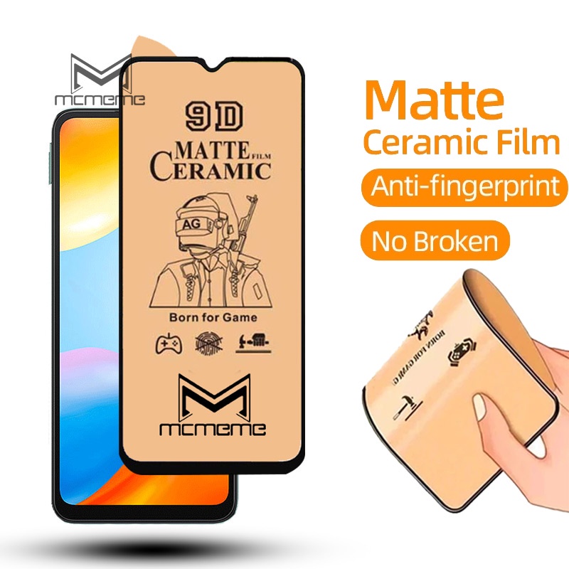 Redmi 10 5G 10C 10A Note 11 11s 10s 10 9 8 7 Pro Max 9t Kính cường lực chống vân tay AG gốm sứ trò chơi