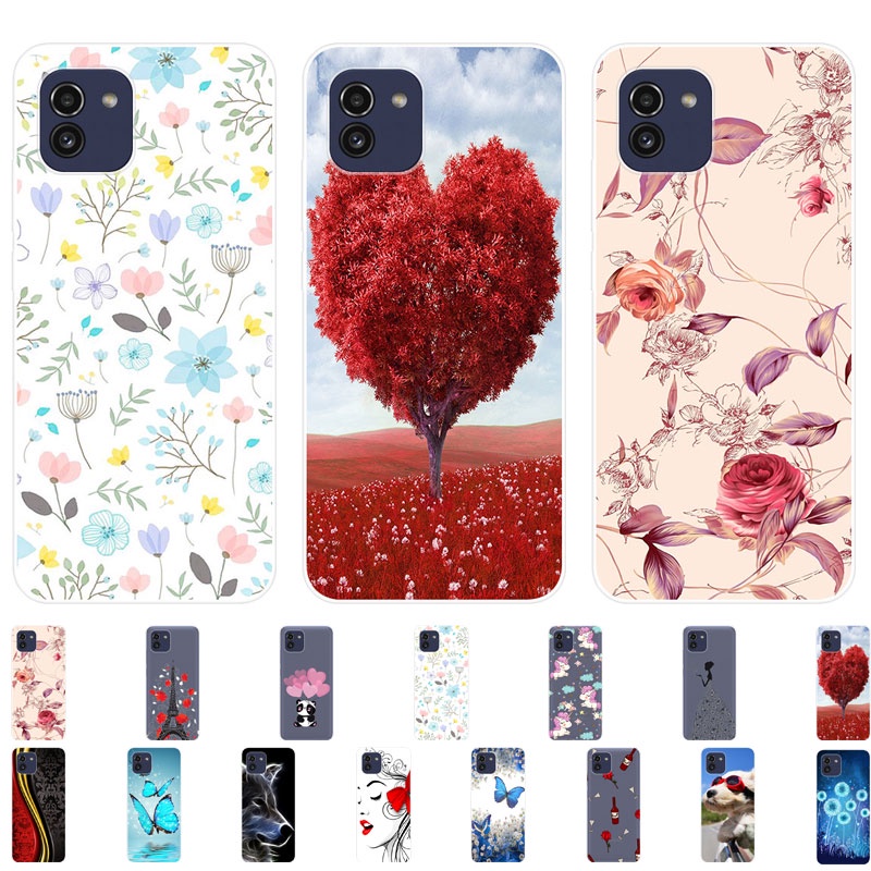 Ốp Điện Thoại TPU Dẻo In Họa Tiết Độc Đáo Thời Trang Cho Samsung Galaxy A03 Samsung A03