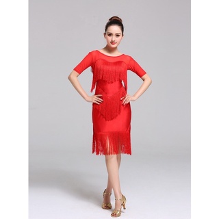 Đầm khiêu vũ bơ đầm khiêu vũ latin thun co giãn vl437n
