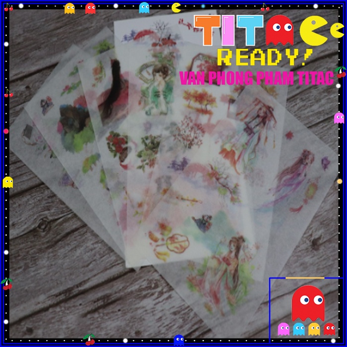 Bộ Sticker Giấy Dán  Họa Tiết Dễ Thương Tiện Dụng Cho Trang Trí Sổ Nhật Ký  Nhiều Mẫu ChọnVPP Sáng Tạo TTC