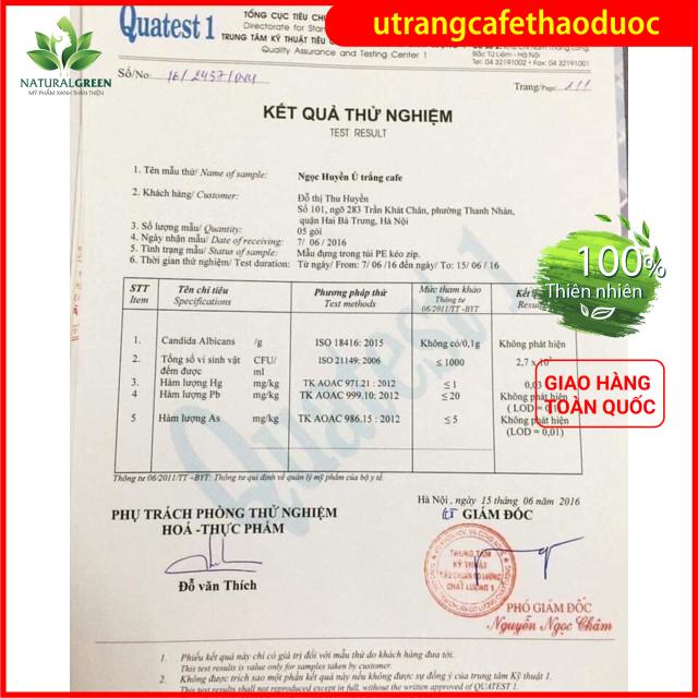 COMBO 1 GÓI Ủ TRẮNG CAFE CHO FACE VÀ BODY