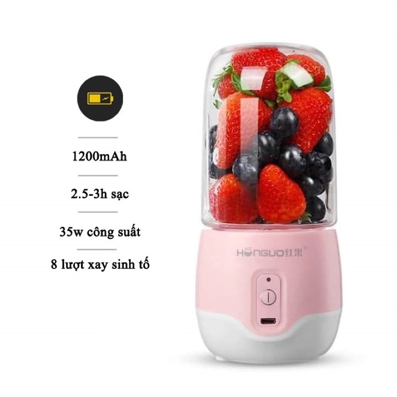 Máy xay sinh tố Ecozy mini cầm tay đa năng sunhouse giá rẻ máy say cầm tay chính hãng