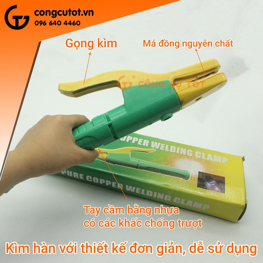 Kìm hàn má đồng nguyên chất YK-802 1000A Berrylion Kapusi K-2002