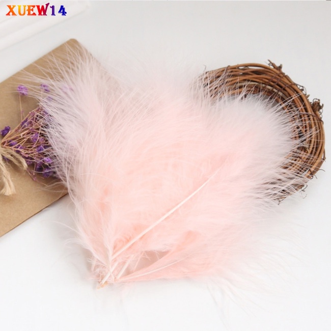 Set 50 lông vũ 4-6 inch 10-15cm nhiều màu sắc dùng trang trí