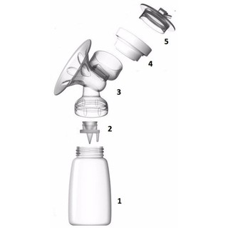 Full bộ phụ kiện máy hút sữa Real Bubee rời