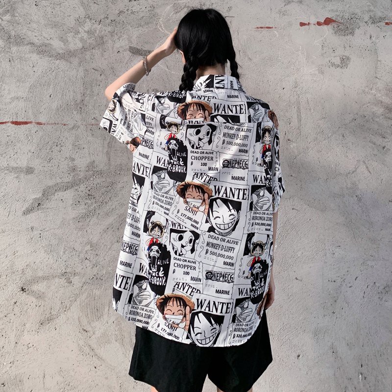 Áo Sơ Mi Nam/Nữ Mốc, Áo Sơ Mi TRUYỆN TRANH ONE PIECE Form Rộng Unisex, Phong Cách Ullzang | BigBuy360 - bigbuy360.vn