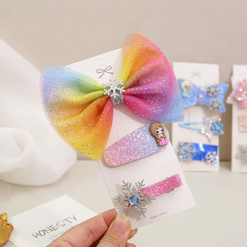 Dây Buộc Tóc Đính Nơ Xinh Xắn Dễ Thương Cho Bé Gái