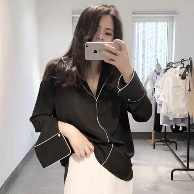 NHẬP MÃ GTJUL182320 áo sơ mi phối PIJAMA Quảng Châu order 202