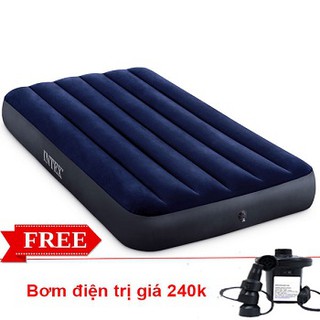 Đệm hơi đơn công nghệ mới 99cm 64757 ,gối, bộ vá, bơm điện, bơm tay