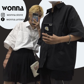 (CÓ SẴN) {ẢNH THẬT 6 ẢNH CUỐI} Áo sơ mi trắng tay lở form rộng oversize mặc đi học ulzzang unisex