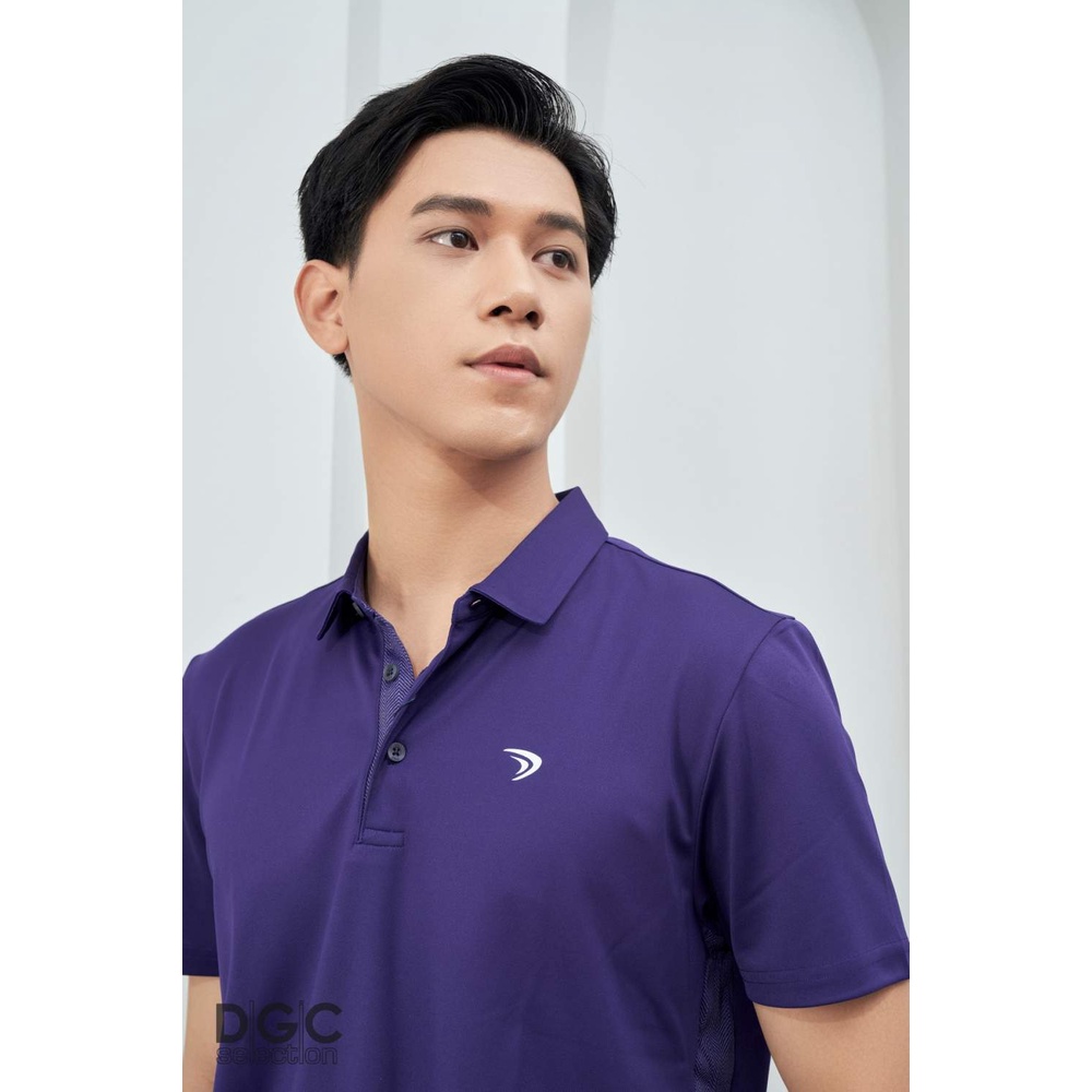 Áo Polo Nam ngắn tay DGCs màu tím đậm kiểu dáng Regular Fit năng động, vải Polyester thoáng mát bền đẹp SAP2020M