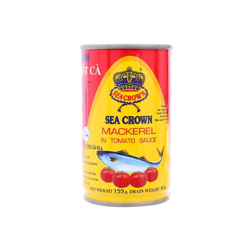 lốc 10 hộp cá nục sốt cà sea crow 155g (date xa)