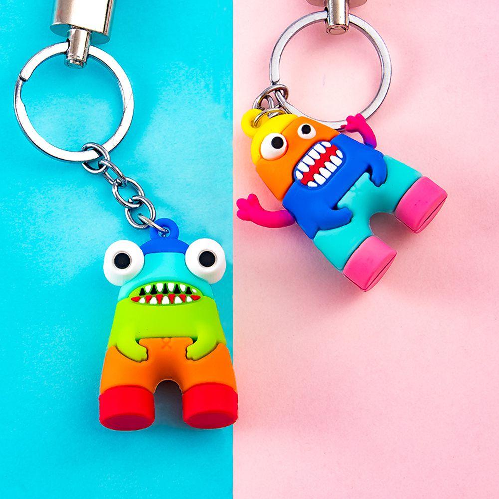 Móc Chìa Khóa Bằng Hợp Kim Hình Quái Vật Nhỏ Dễ Thương Giá Đỡ