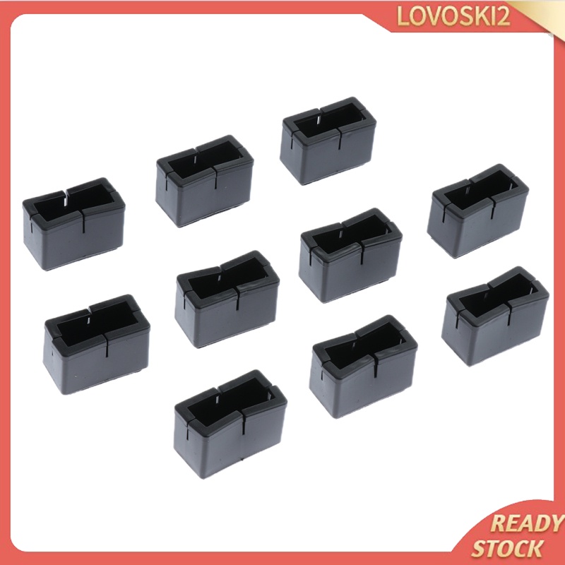 Bộ 10 Miếng Đệm Silicon Nỉ Lót Chân Ghế Hình Chữ Nhật 3.7x1.3cm X 3cm Lovoski2