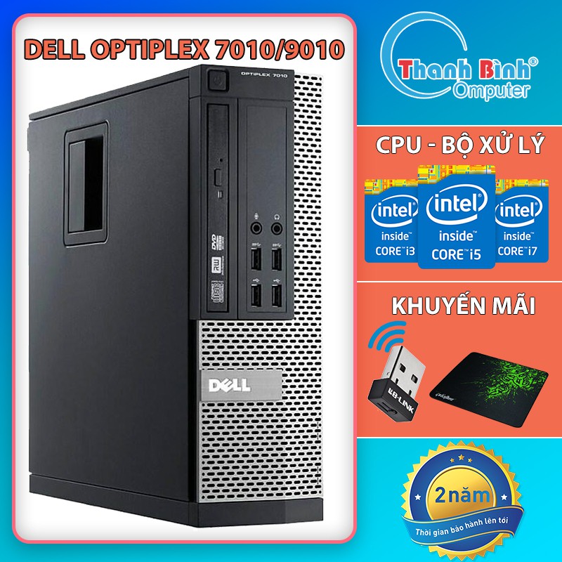 Máy Bộ Dell i7 ThanhBinhPC Máy Tính Đồng Bộ Dell Core i7 - Dell Optiplex 7010/9010 - Tặng USB Wifi - Bảo Hành 12 Tháng