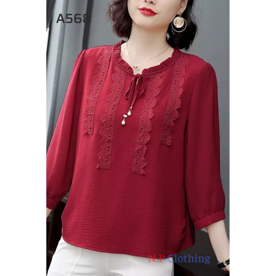 Áo Kiểu Trung Niên Nữ.  Mẫu Áo Sơ Mi Trung Niên Cho Mẹ, Bà Đi Dạo Phố