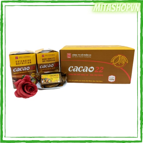 1 Thùng Lương Khô Cacao - 4.2kg - Lương Khô Quân Đội - Hương vị Cacao, thơm ngon