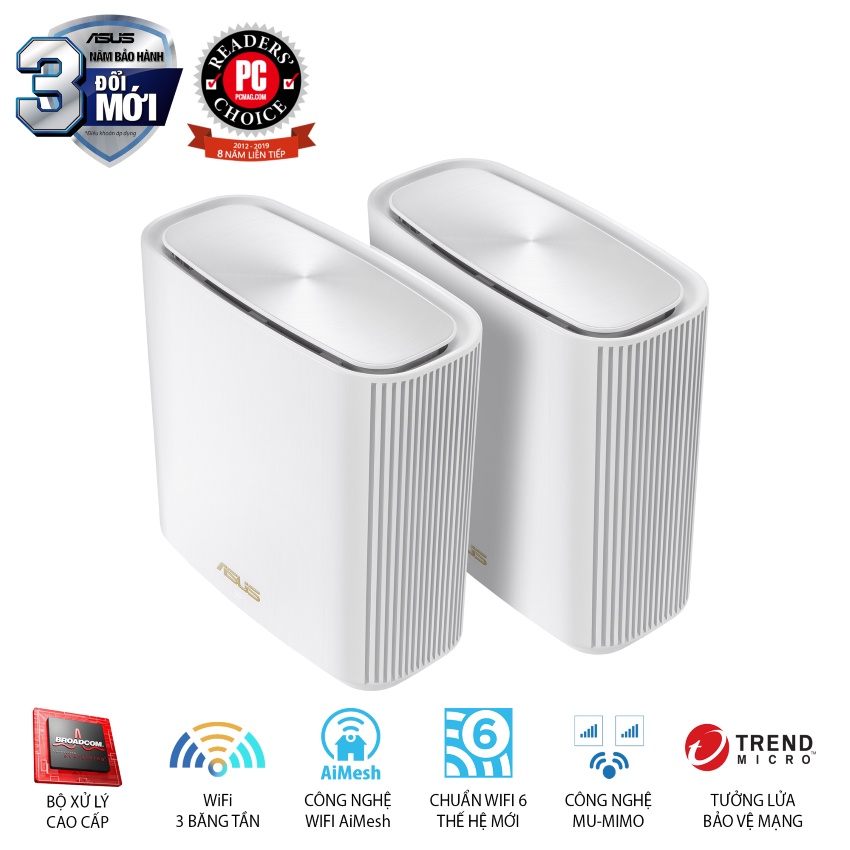 Bộ Mesh Wifi ASUS XT8 chính hãng