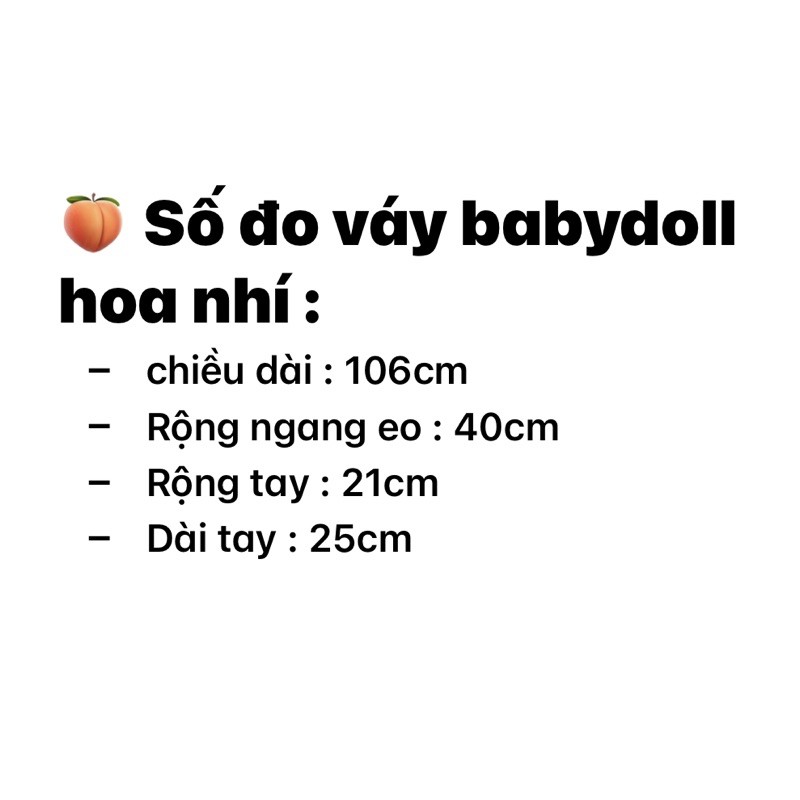 [Mã SKAMA06 giảm 8% tối đa 50K đơn 250K] Váy babydoll thô hoa tay bồng 2 màu (ảnh thật shop chụp kèm video) | BigBuy360 - bigbuy360.vn