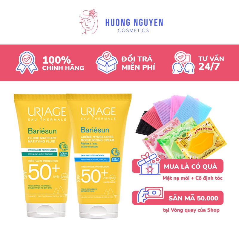 Kem Chống Nắng Mờ Nám & Chống Lão Hóa Uriage Bariesun SPF50+ 50ml