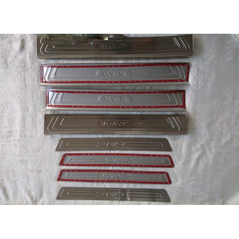 Ốp bậc cửa xe Mazda Cx8 2019-2020 2021 2022 2023 mẫu inox