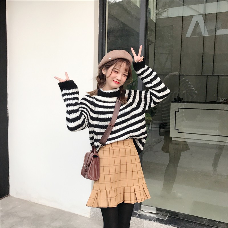 MB004 Chân váy kẻ gấu xếp ly | BigBuy360 - bigbuy360.vn