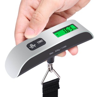 Cân điện tử cầm tay mini, cân hoa quả đi chợ,  hành lý tối đa 50kg