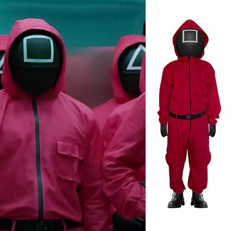 Trang phục và mặt nạ hóa trang người lính Squid Game