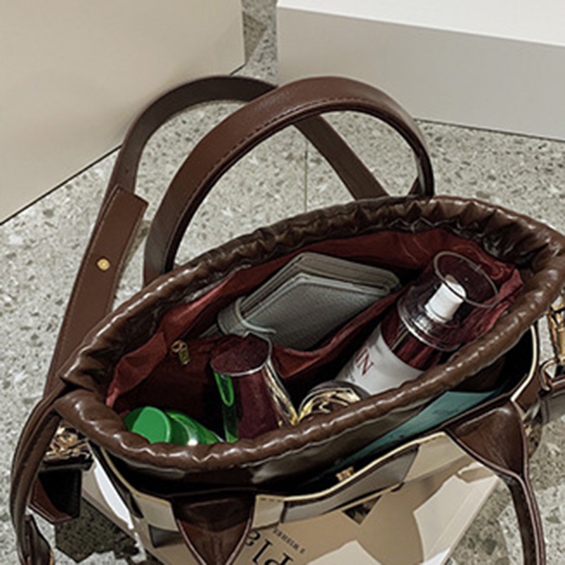 Túi Đeo Vai Sức Chứa Lớn Họa Tiết Kẻ Ô Thanh Lịch Dành Cho Nữ