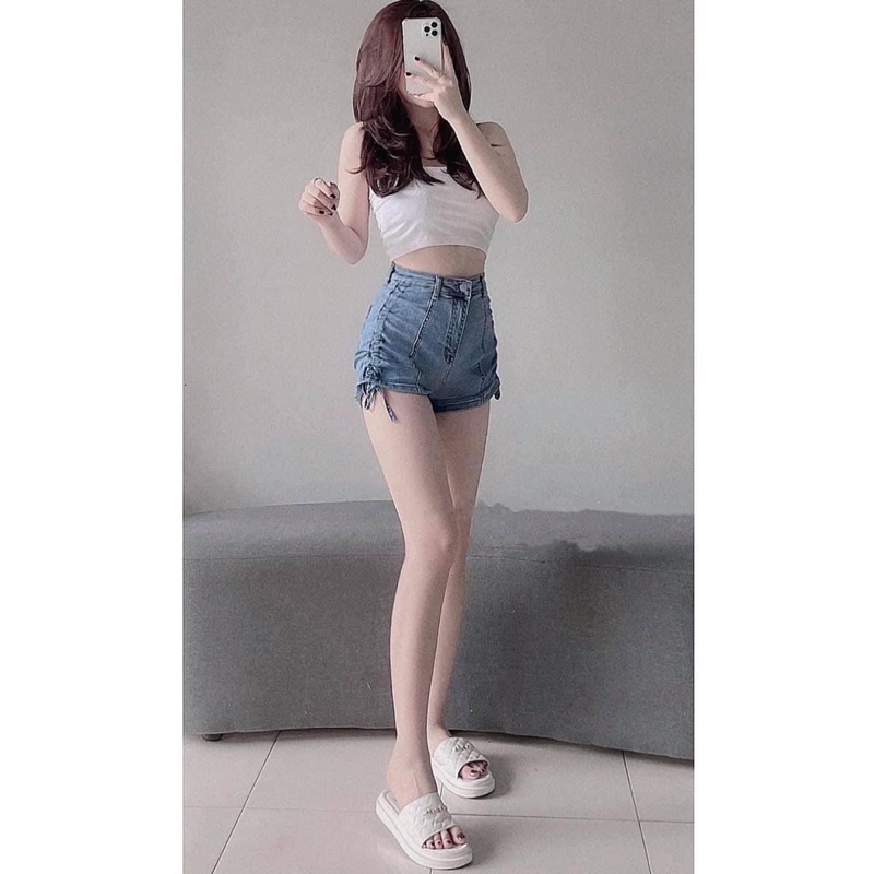 Short jean rút co giãn mạnh 3m