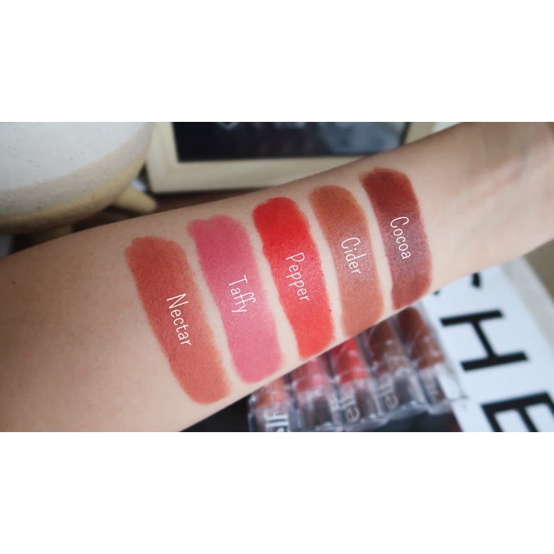 Son thỏi kem vỏ trong suốt e.l.f Elf elf srsly stain lipstick cocoa cider cherry elf cocoa elf cider