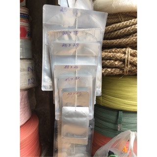 HN - Túi Zip 1 mặt trong 1 mặt bạc đủ size (túi zipper trà sữa, zip lock, takeway) * 1Kg