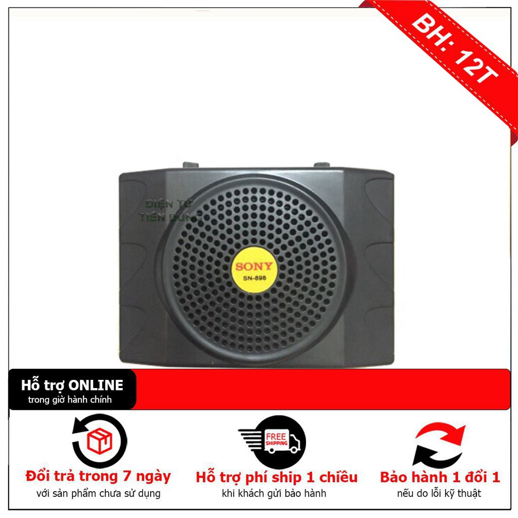 [ HÀNG CHẤT LƯỢNG] MÁY TRỢ GIẢNG SONYY SN898 LOẠI CÓ MIC DÂY - Giá tốt nhất miền nam - Hàng chất lượng