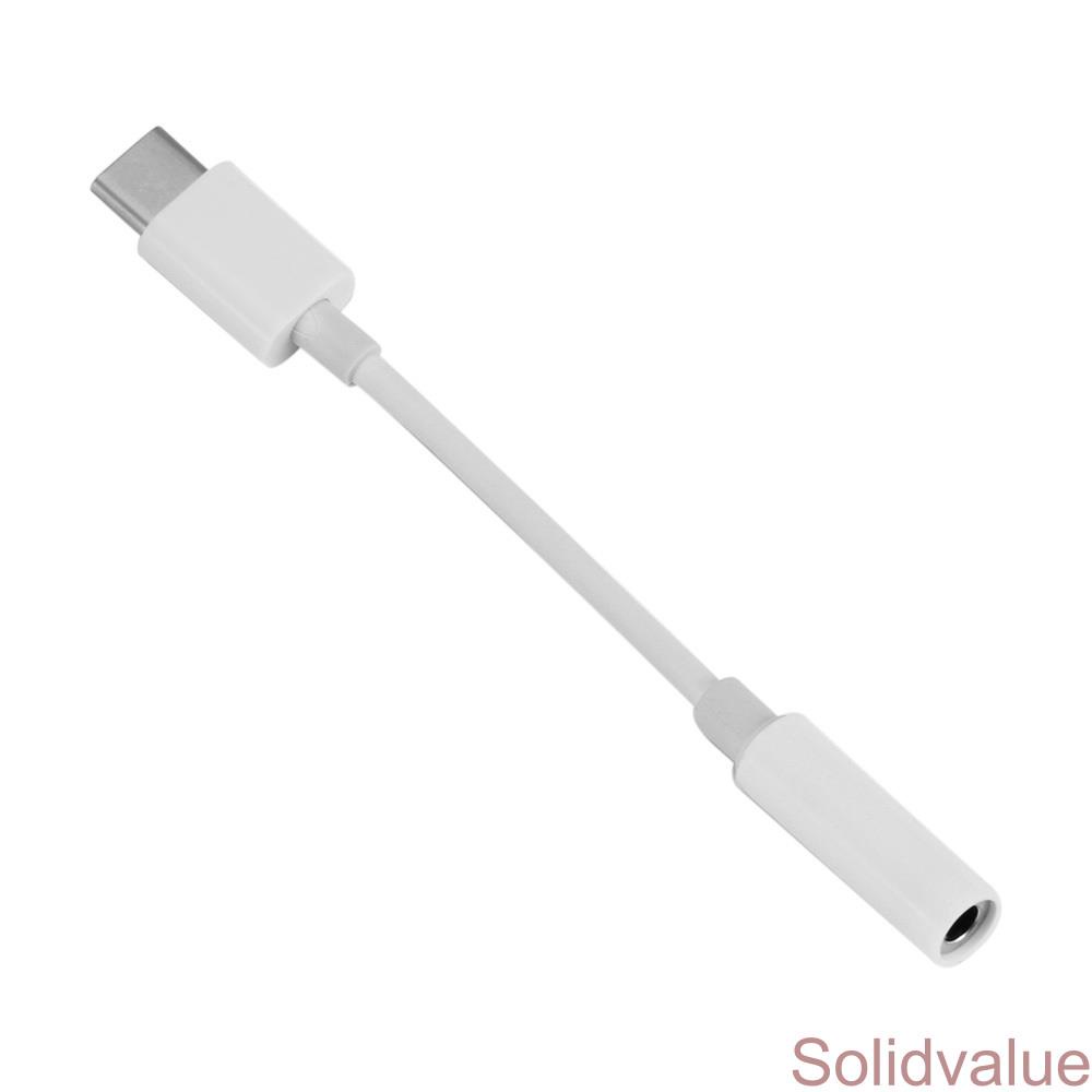 Dây cáp chuyển đổi âm thanh tai nghe USB Type C đầu cắm sang 3.5mm lỗ cắm tiện lợi