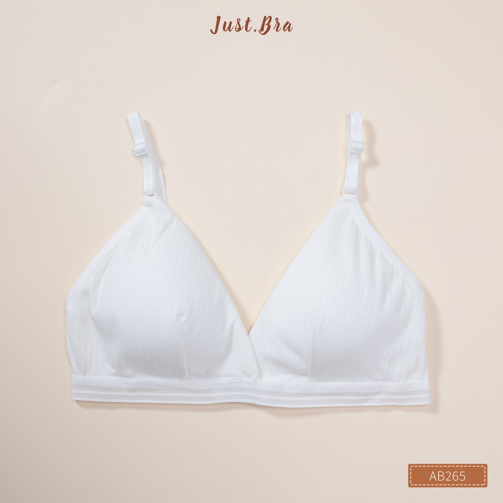 Áo ngực Just Bra chất thun mềm không gọng mang lại cảm giác thoải mái AB265 | BigBuy360 - bigbuy360.vn