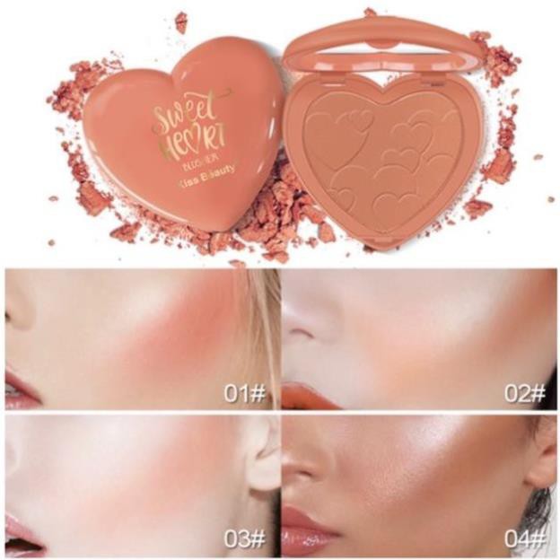 Hot!! Phấn Má Tông Cam Thời Thượng Kiss Bèauty Sweet Heart Blusher | BigBuy360 - bigbuy360.vn