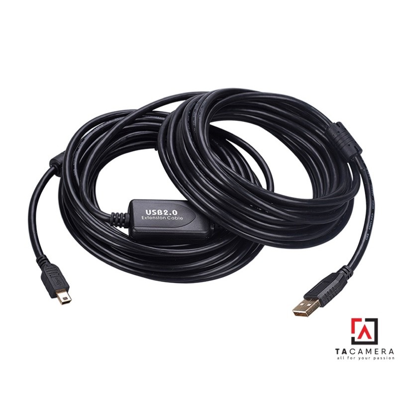 TA Camera: Dây Cáp USB 2.0 To Mini-B 5-Pin - Chụp Ảnh Flatlay Bằng Liveview - Dài 10m