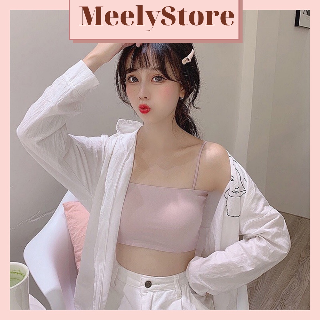 Áo Bra Quây Su Đúc Nữ Có Đệm Mút Nâng Ngực Chất Liệu Siêu Co Giãn Áo 2 Dây Màu Pastel Siêu Dễ Phối Đồ - 267