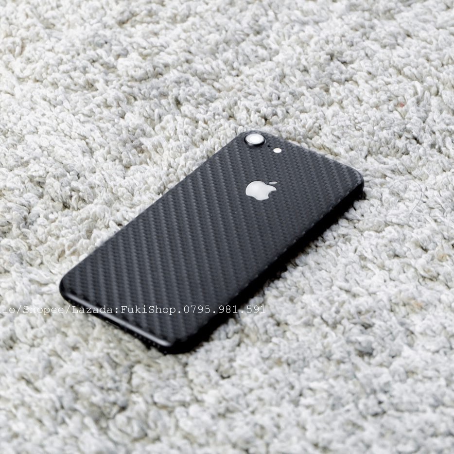 [SAMSUNG]Tấm Dán Skin mặt sau FULL VIỀN Carbon đen  A21 J7PRIME J7PRO J7+ A520 A720 A8 J710 A70 A9