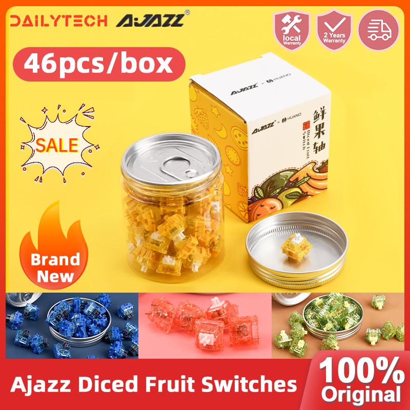 46 cái / hộp Ajazz Huanno Fruit 3 Pin Công tắc xúc giác Công tắc im lặng cho bàn phím cơ chơi game Tương thích