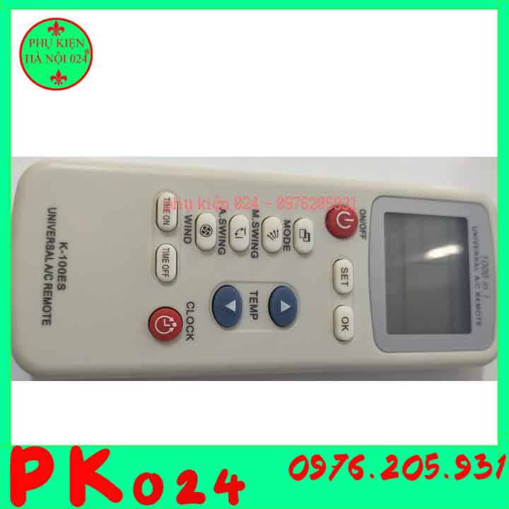 Điều khiển điều hòa đa năng dùng chung cho các dòng điều hòa hiện nay K-1000ES