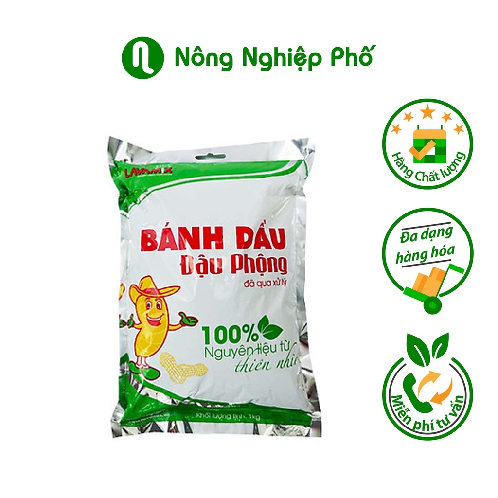 TÚI 1 KG - PHÂN BÁNH DẦU ĐÃ XỬ LÝ