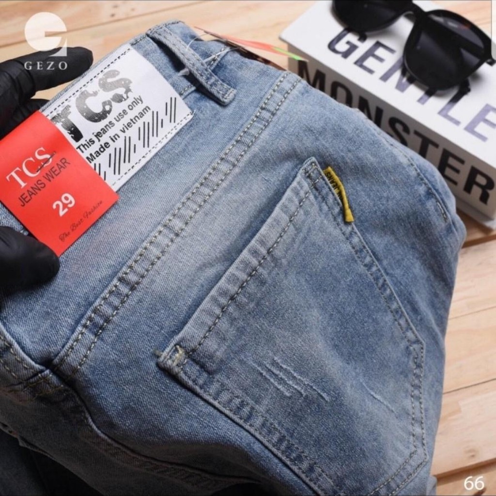 Quần Jean Nam Xanh Xám / Quần Jean Nam Xánh Trơn Chất Bò Cao Cấp Phong Cách AD66 | BigBuy360 - bigbuy360.vn