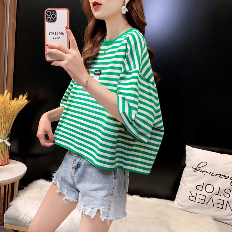 Áo Thun Ngắn Tay Dáng Rộng Thời Trang Hàn Quốc Dành Cho Nữ