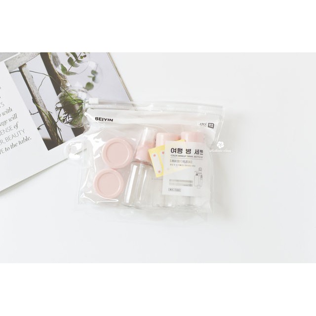 Bộ chiết mỹ phẩm du lịch mini 5 món nhỏ gọn tiện lợi - CS002 LANA QUEEN