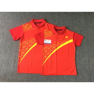 ÁO CẦU LÔNG CÓ CỔ 2019 (MÃ AT16) - ĐỎ