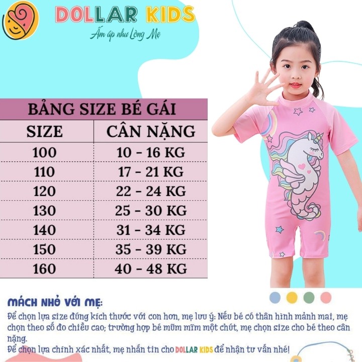 Đồ Bơi Bé Gái Size Đại Liền Thân 10 tuổi - 12 tuổi - Dollarkids