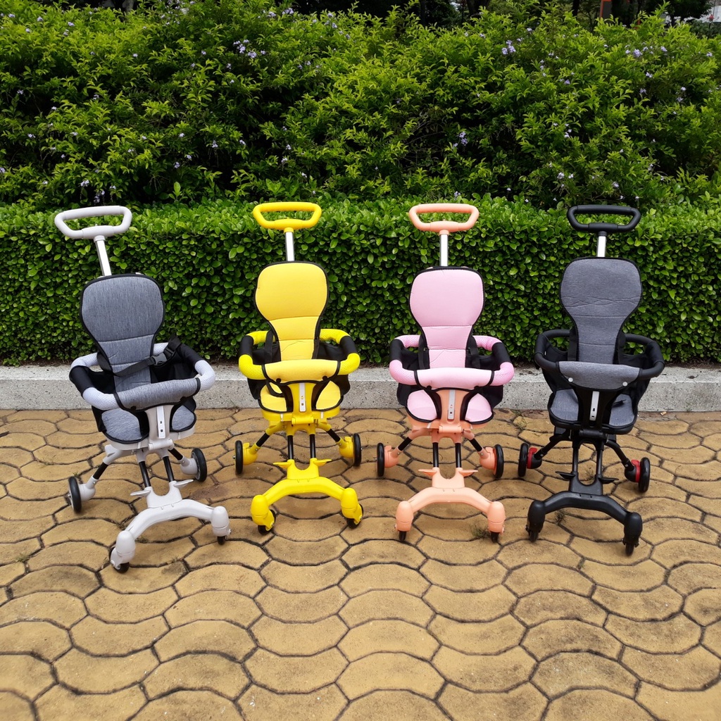 [MẪU Bánh PU đặc dẻo có đàn hồi ] Xe đẩy em bé gấp gọn 2 chiều - Xe đẩy du lịch ,mua sắm tiện lợi cho mẹ và bé