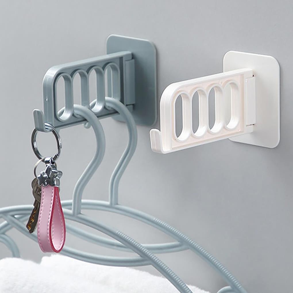 Giá Treo Khăn 4 Ngăn Gắn Tường Có Thể Gấp Gọn Tiện Dụng Cho Phòng Tắm / Ký Túc Xá