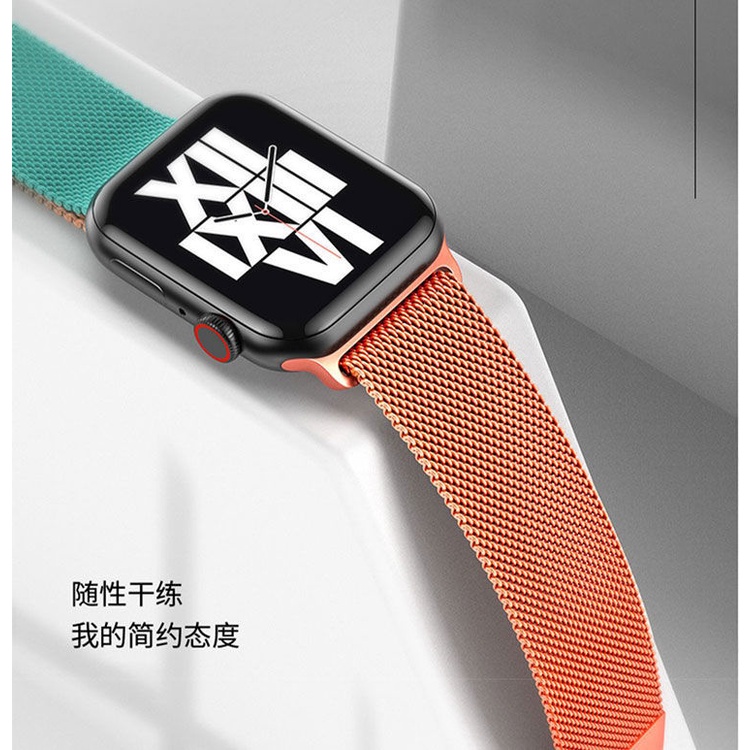 Dây Đeo Thay Thế Bằng Kim Loại Nam Châm Cho Đồng Hồ Thông Minh Apple Watch 7 / 2 / 3 / 4 / 5 / 6 / SE